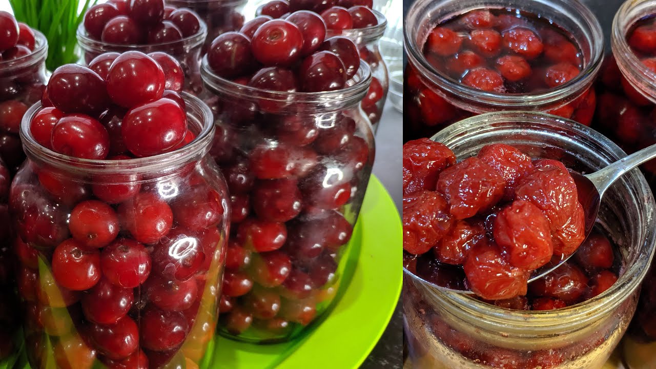 Вишня на зиму без цукру. Рецепт для пирогів, вареників, компотів та випічки.