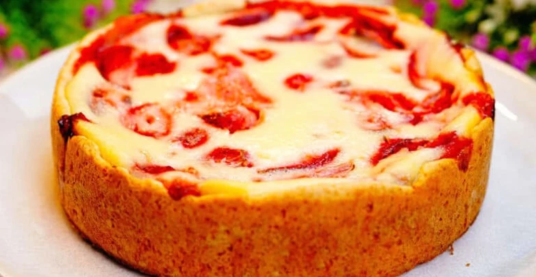 літній пиріг з полуницею крок 1