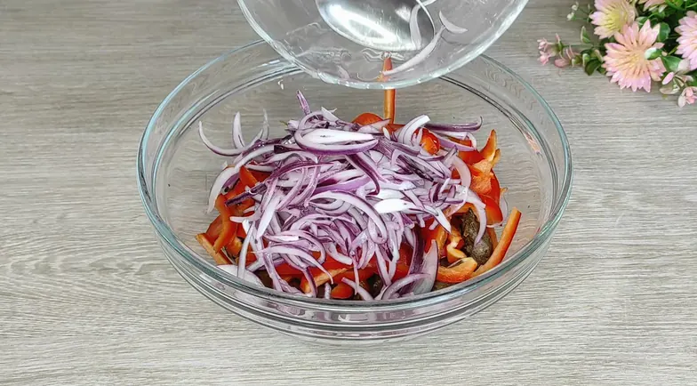 салат з курячої печінки — крок 5, покроковий рецепт