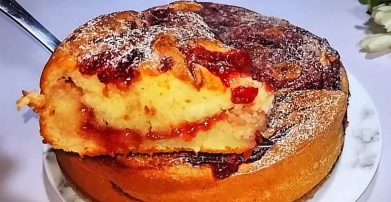 швидкий пиріг з джемом крок 3 як приготувати