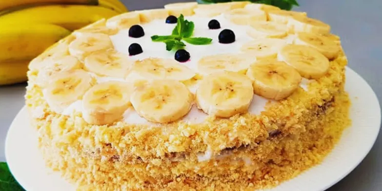 Торт «Банановий Рай»: дешевший за Шарлотку, а смак на рівні Наполеона крок 1