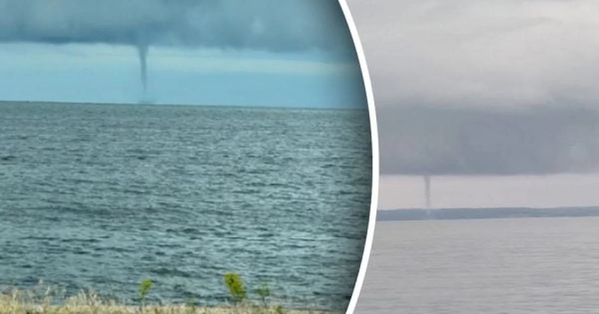 Пронісся великий смерч: над Кременчуцьким водосховищем зафіксували унікальне явище