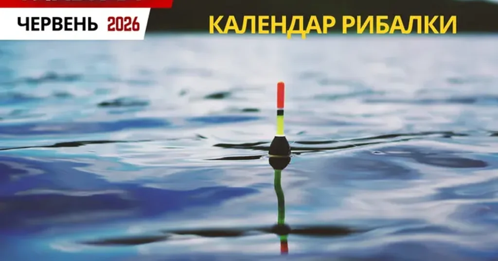 Новина про календар риболовлі у червні 2026 року