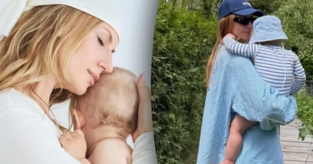 нікітюк показала свого маленького сина