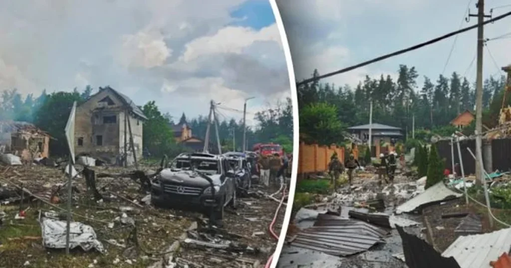 російський ракетний удар по виставці