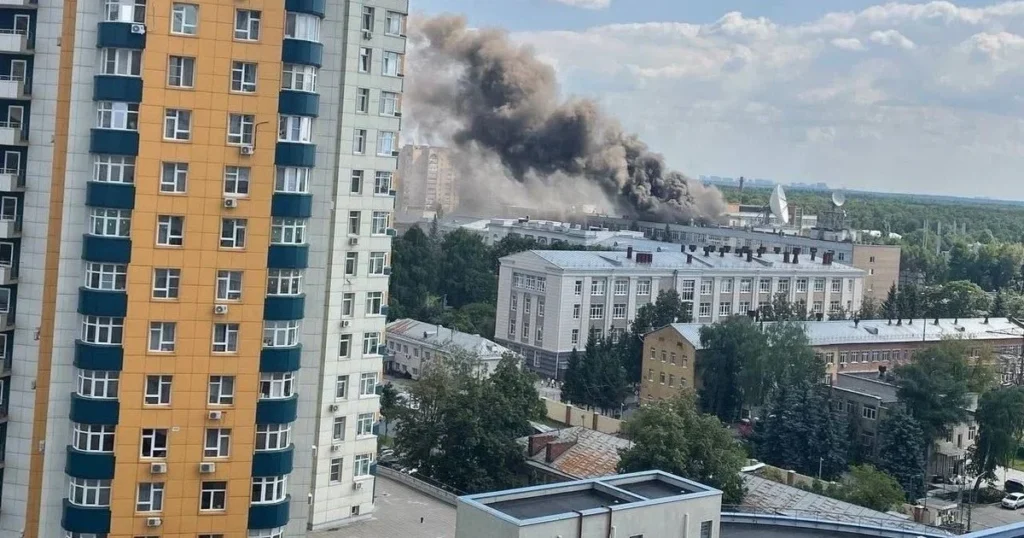 пожежа на території Роскосмосу