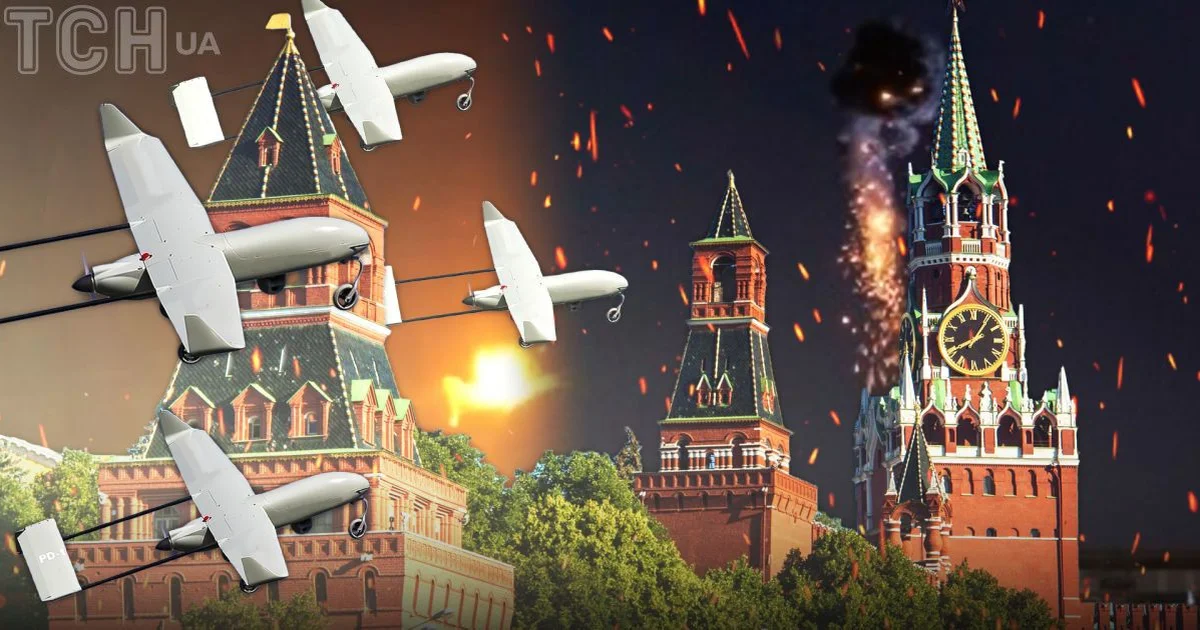 удари українських дронів по росії